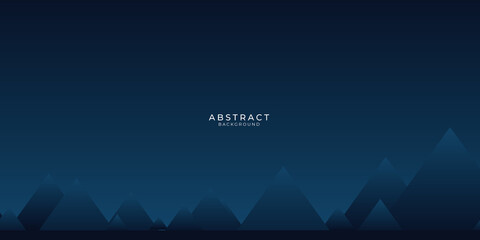 Modern dark blue abstract presentation background with business corporate concept and triangle mountain. Vector illustration design for presentation, banner, cover, web, flyer, card, poster, game