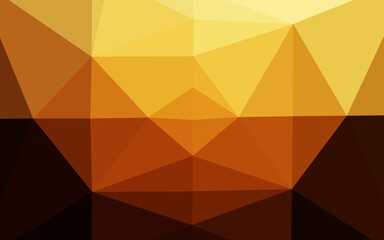 Dark Orange vector low poly layout.