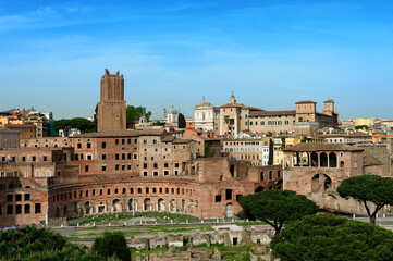 Fototapeta na wymiar the Roman Forum (Foro Romano), Rome, Italy