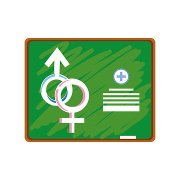 Medical Board Female And Male Symbol