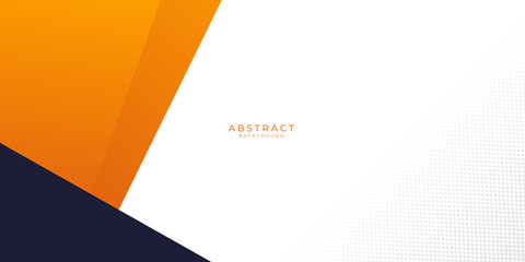 Modern orange yellow black abstract presentation background banner