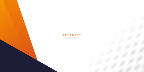 Modern orange yellow black abstract presentation background banner