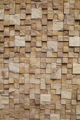 Old rustic brick stone wall texture background