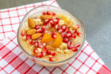 Traditional delicious Turkish dessert; Ashura (Asure)