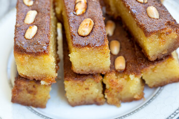 Turkish Dessert Sambali or Damascus Dessert (Sam Tatlisi)