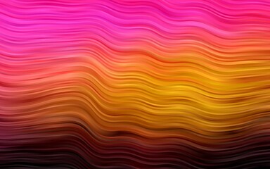 Fototapeta premium Dark Pink, Yellow vector background with bent ribbons.