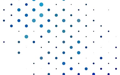 Light BLUE vector background with bubbles.