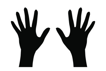 Women's hands, nails. Vector stock illustration eps10. 