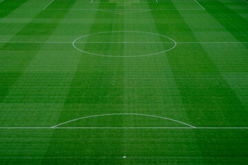 soccer pitch in a stadium - 385542041