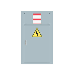 Electrical cabinet vector. free space for text.