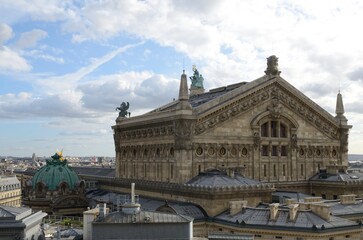 Fototapeta na wymiar Rear view Opera Paris