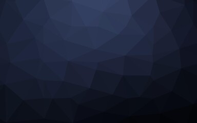 Obraz premium Dark BLUE vector triangle mosaic cover.