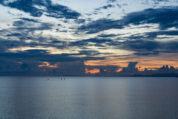 西表島 朝焼け SUP