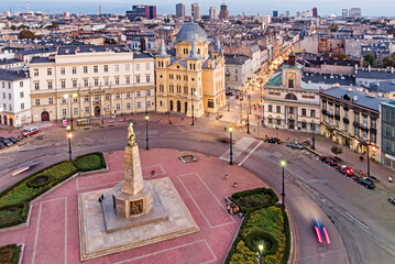 Plac Wolności- miasto Łódź	
