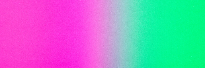 Gradient from pink to green. Panoramic image