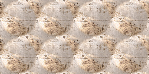 Beige Dirt Grunge Effect. Pale Vintage Dust 