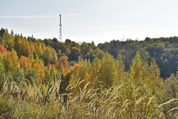colorful autumn in Nizhny Novgorod