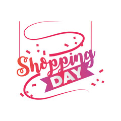 shopping day, hand written lettering marketing business detailed