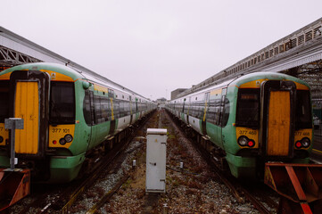 Fototapeta premium train on station