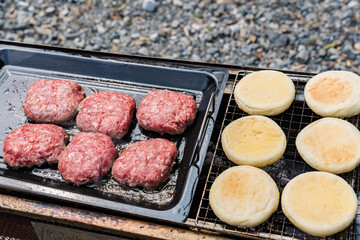ハンバーガー　バーベキュー