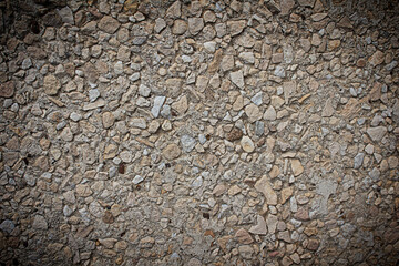 Concrete background with a shallow fraction of rubble 