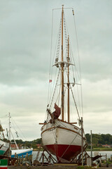 Old Sailing Ship on Land