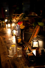 居酒屋のカウンター