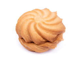 Single spiral biscuit cookie