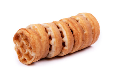 Group of small round waffles