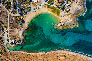 Stavros Beach auf Kreta aus der Luft | Stavros Beach in Crete from above