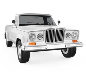 Vintage Pickup Truck Isolated