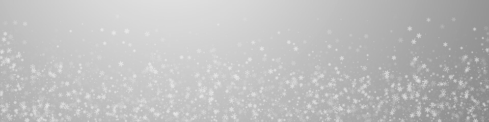 Beautiful snowfall Christmas background. Subtle fl
