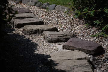Stone steps in the park