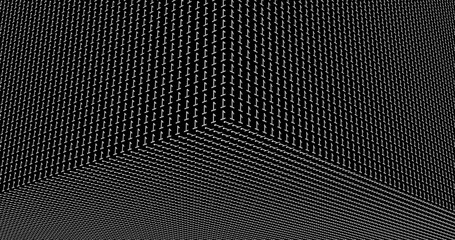 Render from white number 1 on black