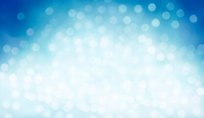 Christmas and New Year holidays blurred blue sparkles background, abstract background with bokeh defocused glittering lights and shadow