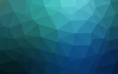 Dark Blue, Green vector blurry triangle template.