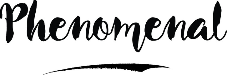  PhenomenalCursive Bold Text Calligraphy White Color Text On Black Background