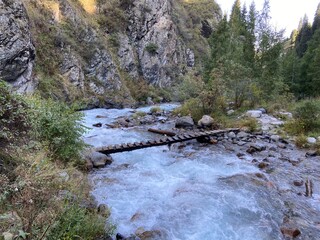 river in the mountains