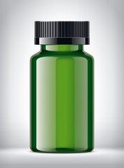 Medical Bottle on background. 