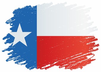 Flag of Texas, State of Texas. Bright, colorful vector illustration.