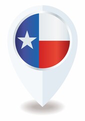 Flag of Texas, location icon for Multipurpose, State of Texas.