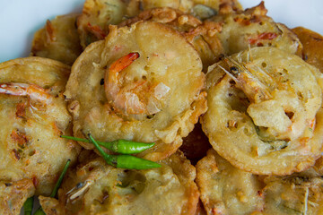 Bakwan is one of Indonesia's typical Javanese foods made from fried vegetables and shrimp