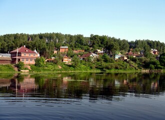 Obraz premium Russia, Ivanovo region, small town of Ples, Volga river