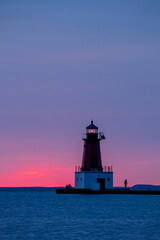 Fototapeta premium lighthouse at sunset