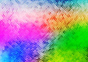 Light Multicolor, Rainbow vector texture in rectangular style.