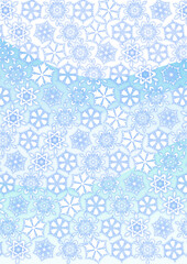 雪の結晶のイメージの背景素材