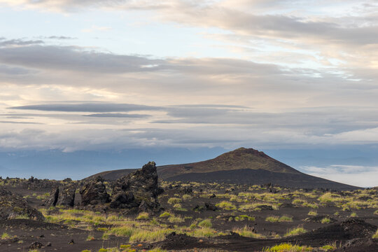 Tierra del Fuego, lava fields in the vicinity of Plosky Tolbachik volcano © WladiM