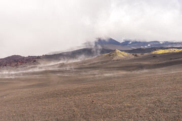 Tierra del Fuego, lava fields in the vicinity of Plosky Tolbachik volcano
