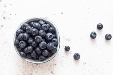 Blueberry antioxidant organic superfood in a bowl