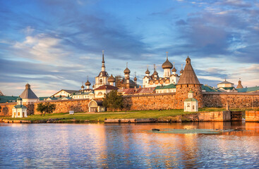 Naklejka premium Solovetsky Monastery on the Solovetsky Islands